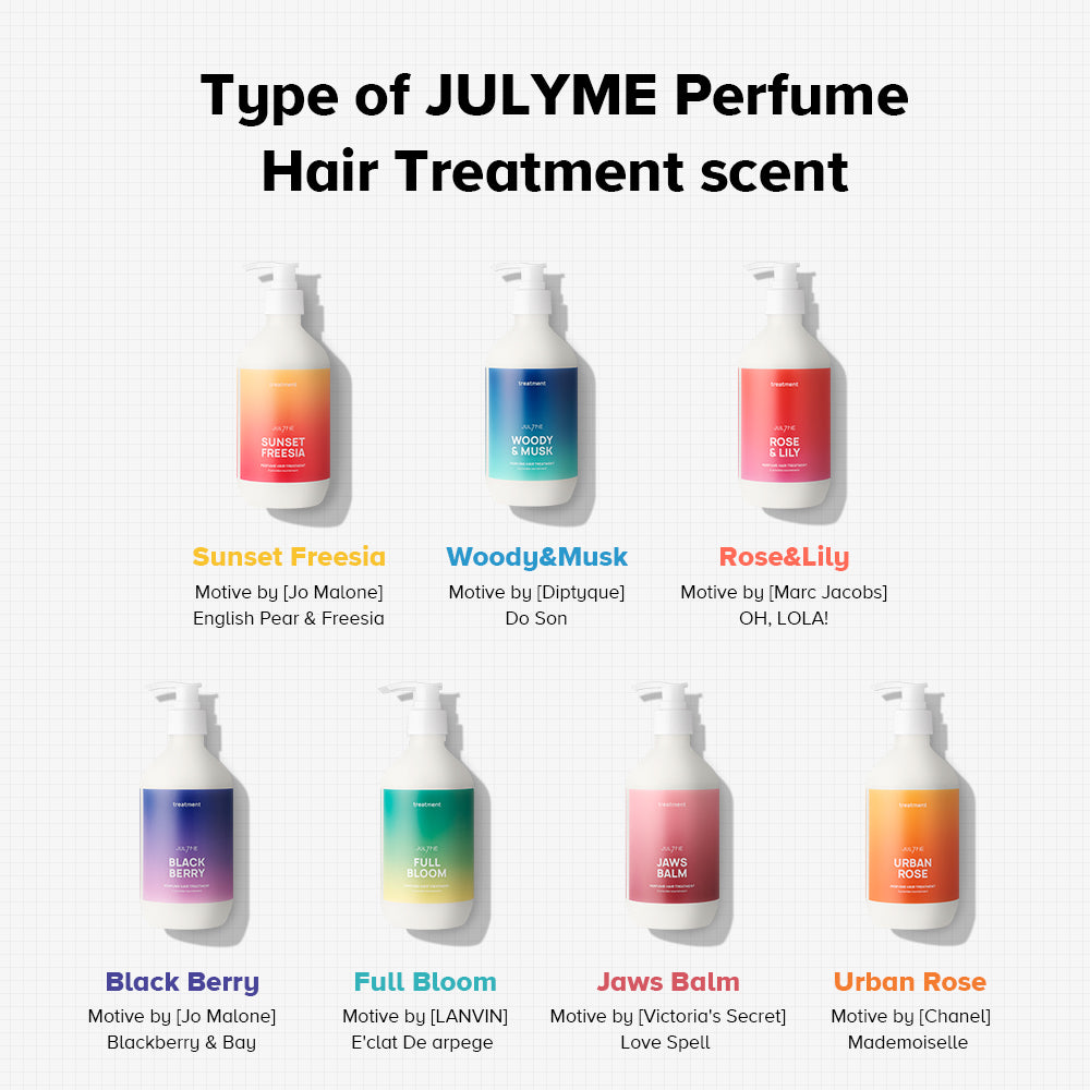 [JULYME] Perfume Hair Treatment (Hair Conditioner) 500ml Sunset Freesia